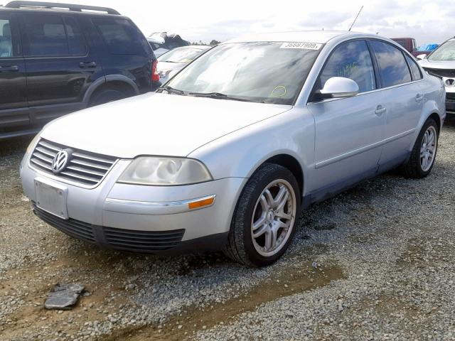 WVWMD63B34E271312 - 2004 VOLKSWAGEN PASSAT GL SILVER photo 2