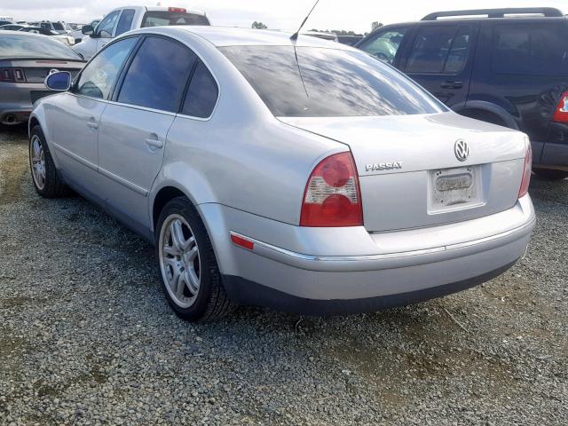 WVWMD63B34E271312 - 2004 VOLKSWAGEN PASSAT GL SILVER photo 3