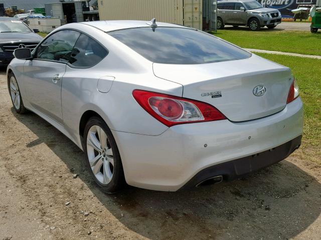 KMHHU6KHXCU073530 - 2012 HYUNDAI GENESIS CO SILVER photo 3