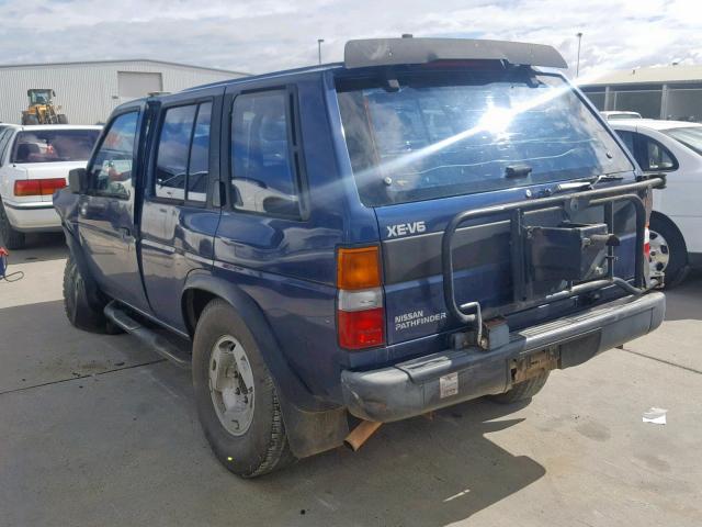 JN8HD17YXSW066035 - 1995 NISSAN PATHFINDER BLUE photo 3