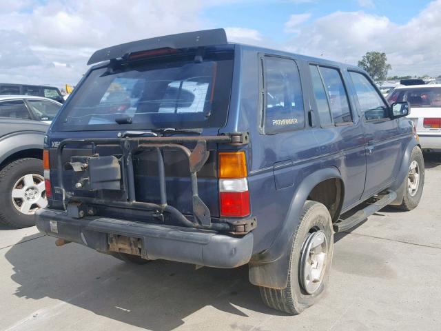 JN8HD17YXSW066035 - 1995 NISSAN PATHFINDER BLUE photo 4