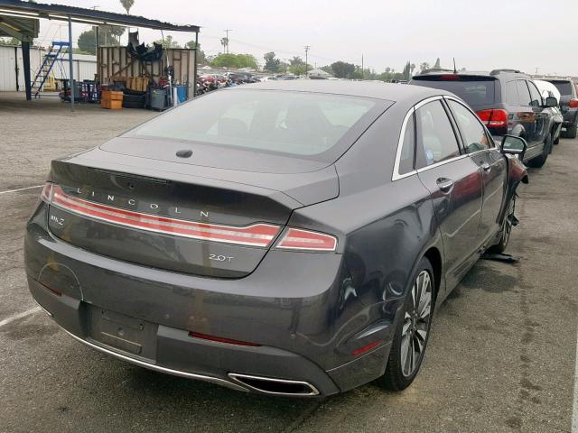 3LN6L5E98HR665614 - 2017 LINCOLN MKZ RESERV CHARCOAL photo 4