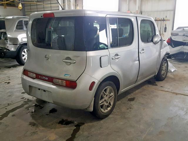 JN8AZ2KR6DT304539 - 2013 NISSAN CUBE S SILVER photo 4