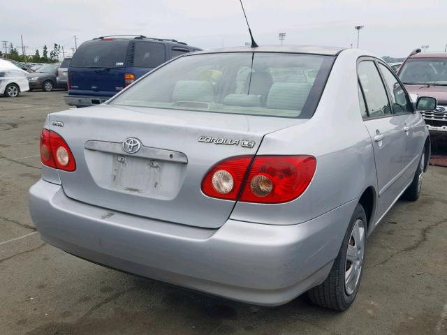 JTDBR32E160089692 - 2006 TOYOTA COROLLA CE SILVER photo 4