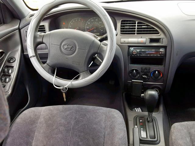 KMHDN45D41U170101 - 2001 HYUNDAI ELANTRA GL SILVER photo 9