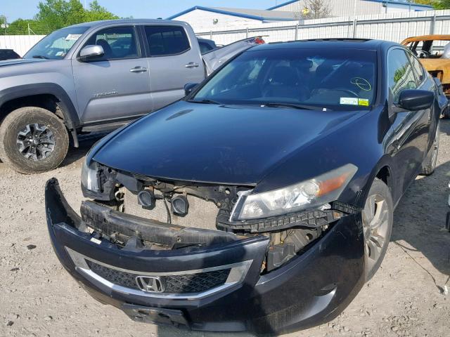 1HGCS12879A016253 - 2009 HONDA ACCORD EXL BLACK photo 2