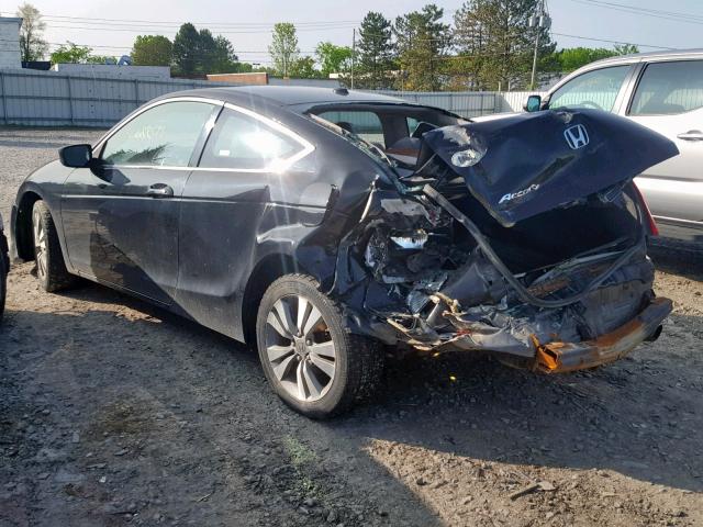 1HGCS12879A016253 - 2009 HONDA ACCORD EXL BLACK photo 3