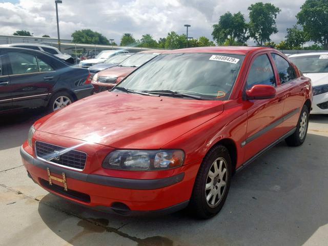 YV1RS61R012035025 - 2001 VOLVO S60 RED photo 2