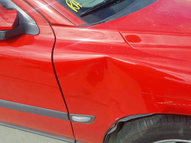 YV1RS61R012035025 - 2001 VOLVO S60 RED photo 9