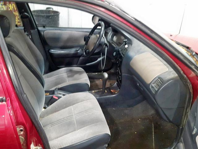 1Y1SK5265VZ448573 - 1997 GEO PRIZM BASE RED photo 5