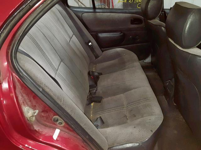 1Y1SK5265VZ448573 - 1997 GEO PRIZM BASE RED photo 6
