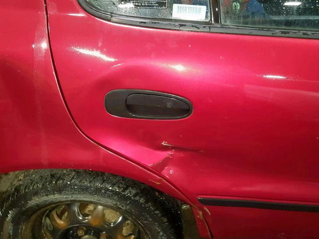 1Y1SK5265VZ448573 - 1997 GEO PRIZM BASE RED photo 9