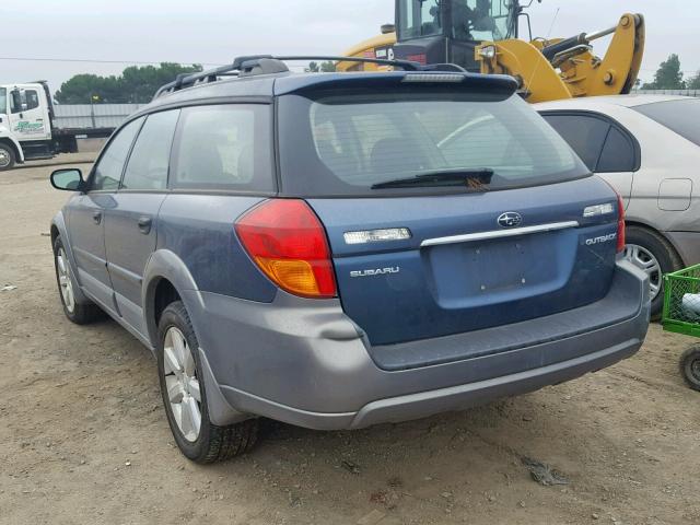 4S4BP61C867348074 - 2006 SUBARU LEGACY OUT BLUE photo 3