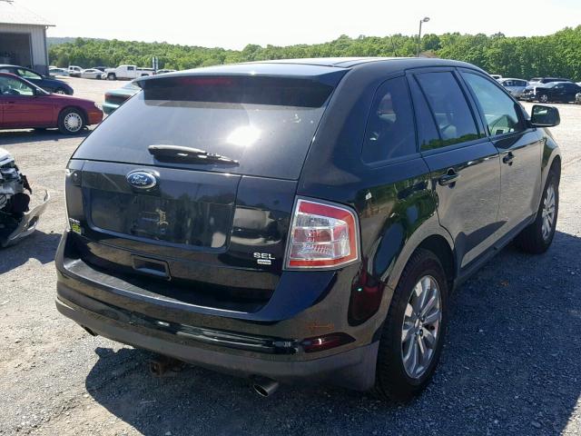 2FMDK48C78BA24156 - 2008 FORD EDGE SEL BLACK photo 4