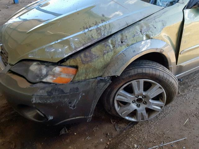 4S4BP61C557390880 - 2005 SUBARU LEGACY OUT GREEN photo 9