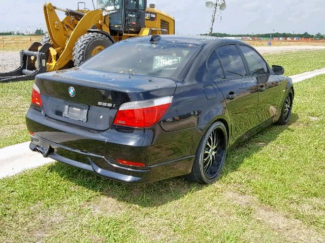 WBANE535X7CK92760 - 2007 BMW 525 I BLACK photo 4