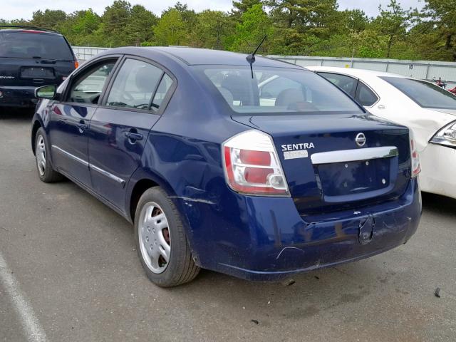 3N1AB6AP2AL673666 - 2010 NISSAN SENTRA 2.0 BLUE photo 3