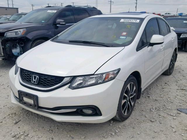 19XFB2F96DE061243 - 2013 HONDA CIVIC EXL WHITE photo 2