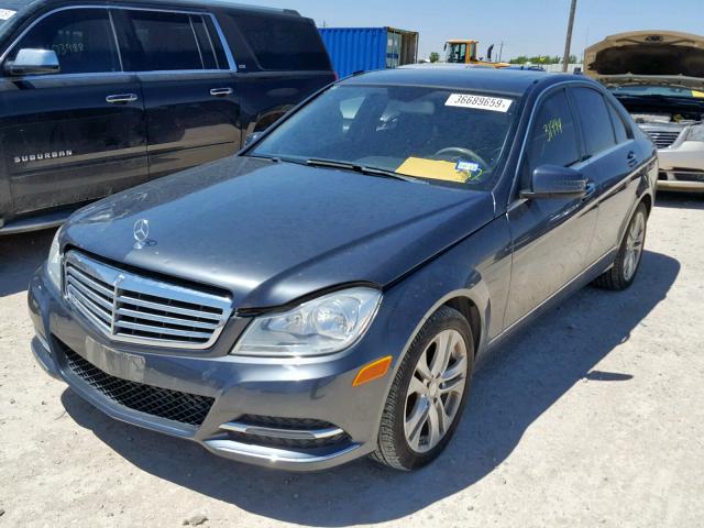 WDDGF4HB0EA952711 - 2014 MERCEDES-BENZ C 250 GRAY photo 2