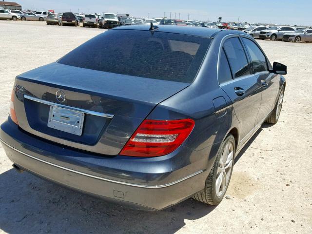 WDDGF4HB0EA952711 - 2014 MERCEDES-BENZ C 250 GRAY photo 4