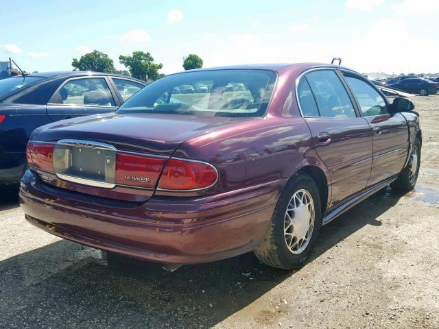 1G4HP52K444109534 - 2004 BUICK LESABRE CU BURGUNDY photo 4