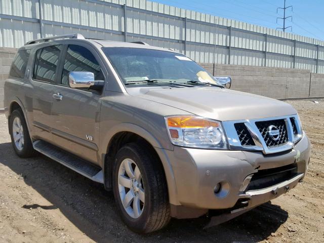 5N1AA08C08N633432 - 2008 NISSAN ARMADA SE BEIGE photo 1