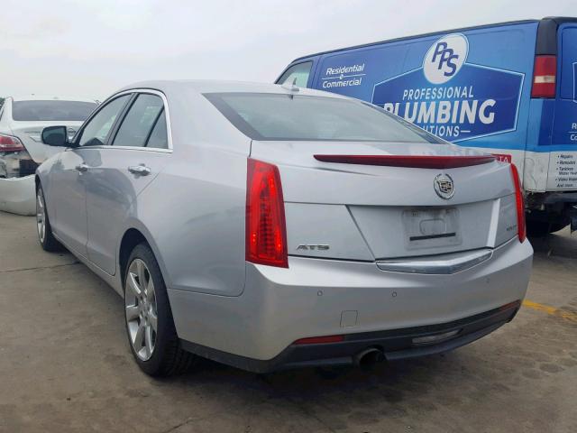 1G6AB5RA6E0187309 - 2014 CADILLAC ATS LUXURY SILVER photo 3