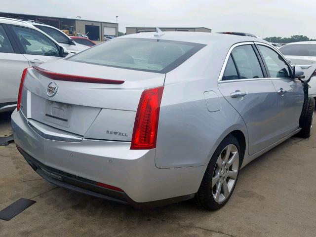 1G6AB5RA6E0187309 - 2014 CADILLAC ATS LUXURY SILVER photo 4