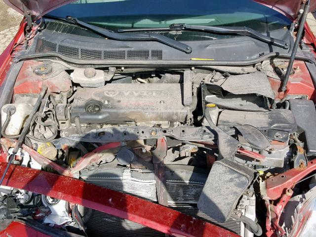 4T1BB3EK8AU112940 - 2010 TOYOTA CAMRY HYBR RED photo 7