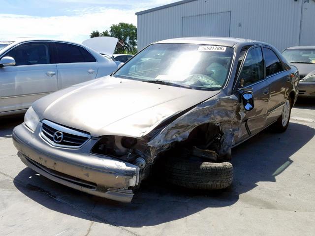 1YVGF22C515209233 - 2001 MAZDA 626 ES BEIGE photo 2