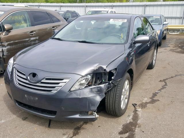 4T1BB46K29U087923 - 2009 TOYOTA CAMRY HYBR GRAY photo 2