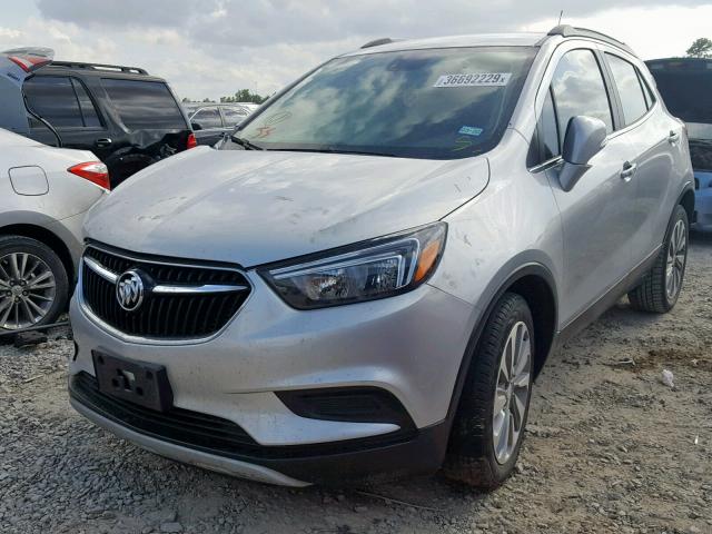 KL4CJASB5JB589688 - 2018 BUICK ENCORE PRE SILVER photo 2