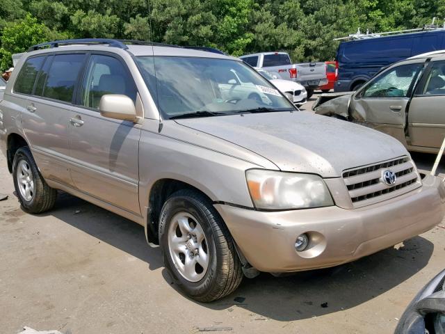 JTEGP21A860093299 - 2006 TOYOTA HIGHLANDER GOLD photo 1