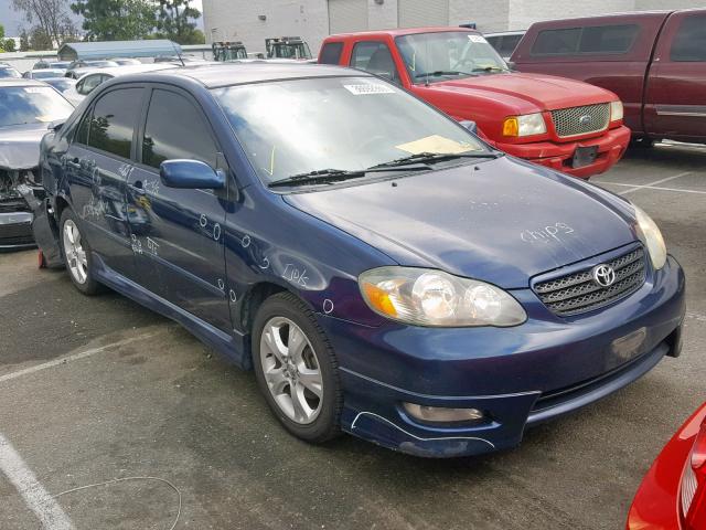 2T1BY32E75C401814 - 2005 TOYOTA COROLLA XR BLUE photo 1