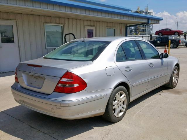 WDBUF65J83A167062 - 2003 MERCEDES-BENZ E 320 SILVER photo 4