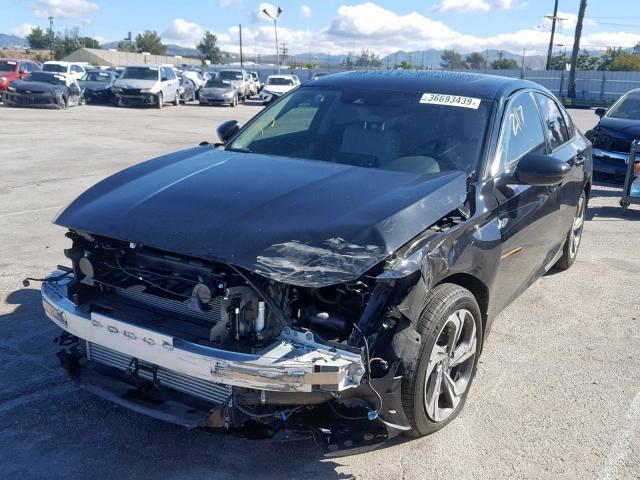 1HGCV2F50JA028519 - 2018 HONDA ACCORD EXL BLACK photo 2