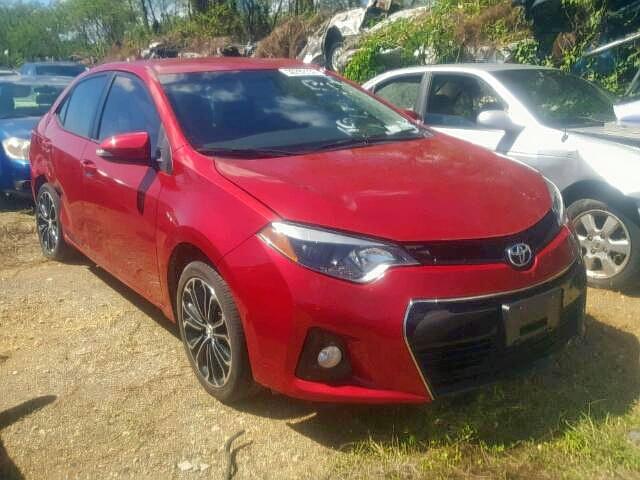 5YFBURHE4FP310166 - 2015 TOYOTA COROLLA L RED photo 1