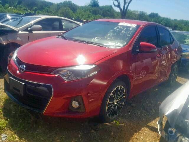 5YFBURHE4FP310166 - 2015 TOYOTA COROLLA L RED photo 2