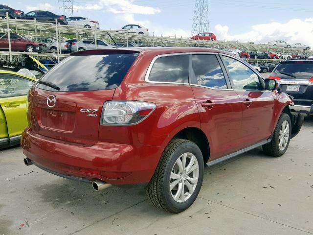 JM3ER4CL5B0362599 - 2011 MAZDA CX-7 RED photo 4