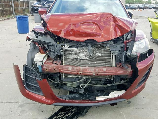 JM3ER4CL5B0362599 - 2011 MAZDA CX-7 RED photo 9