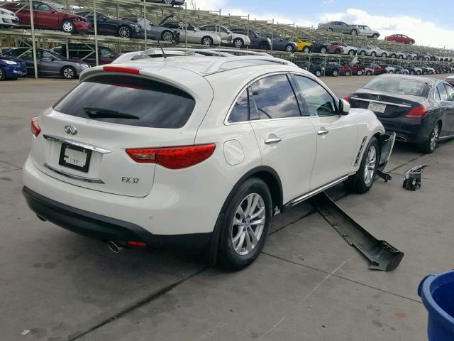 JN8CS1MW6DM170779 - 2013 INFINITI FX37 WHITE photo 4