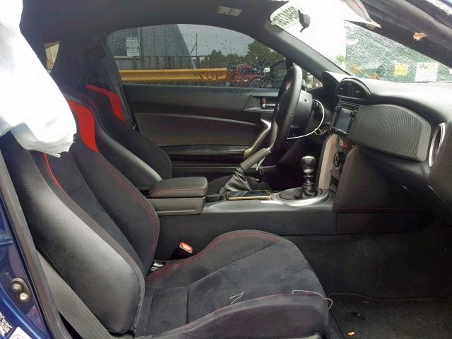 JF1ZNAA13F9713474 - 2015 TOYOTA SCION FR-S BLUE photo 5