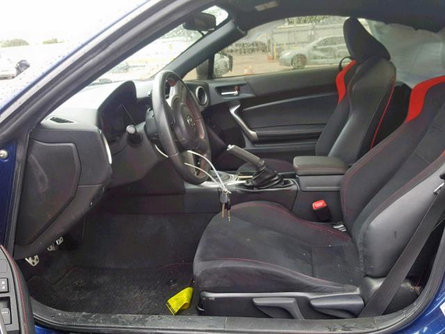 JF1ZNAA13F9713474 - 2015 TOYOTA SCION FR-S BLUE photo 9