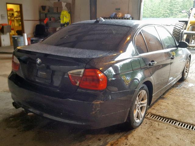 WBAVC53588F009293 - 2008 BMW 328 I SULE BLACK photo 4