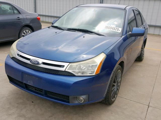 1FAHP36N89W112502 - 2009 FORD FOCUS SES BLUE photo 2