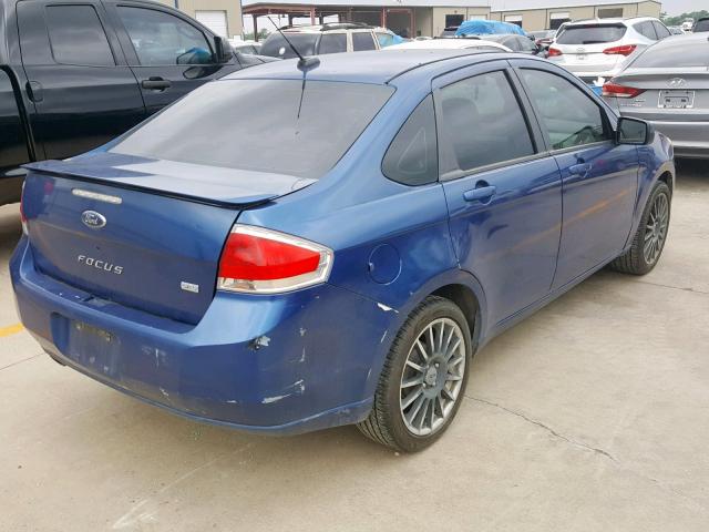 1FAHP36N89W112502 - 2009 FORD FOCUS SES BLUE photo 4