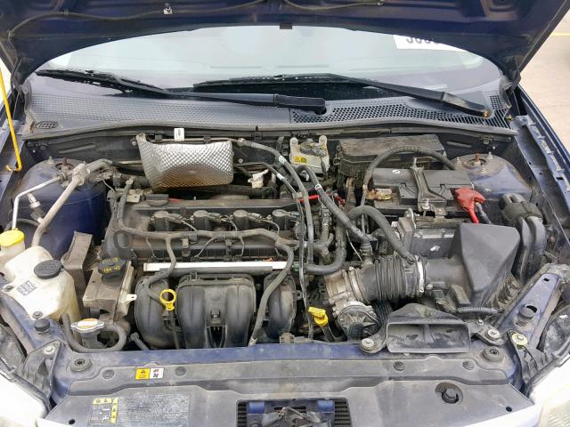 1FAHP36N89W112502 - 2009 FORD FOCUS SES BLUE photo 7