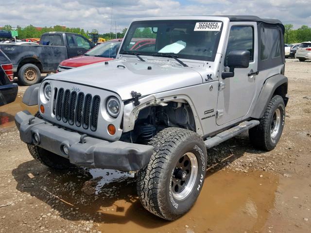 1J4GA2D13BL519839 - 2011 JEEP WRANGLER S SILVER photo 2