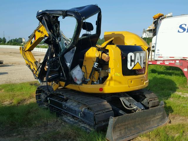 CAT0308ELFJX09335 - 2017 CATERPILLAR EXCAVATOR YELLOW photo 3