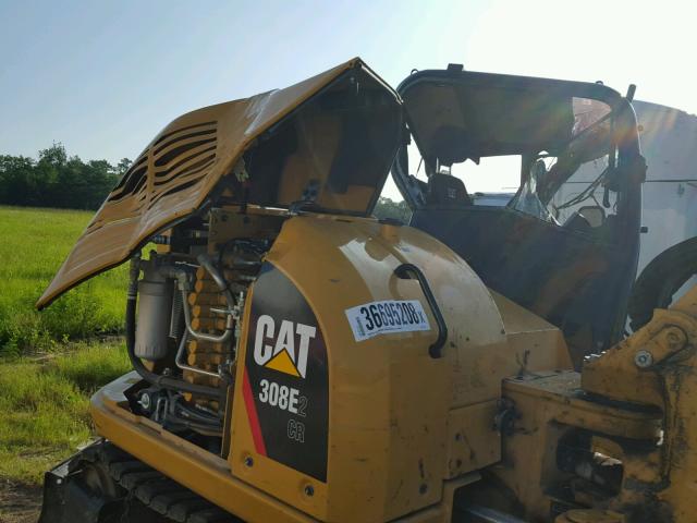 CAT0308ELFJX09335 - 2017 CATERPILLAR EXCAVATOR YELLOW photo 9